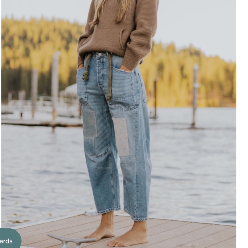 Free People Moxie Low Slung Jeans Denim Size 27 New with tags!